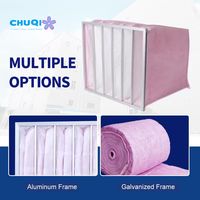 Filtro de bolsillo para uso industrial, galvanizado de alta resistencia, para polvo pesado, para cabinas de pintura, soldadura, sistemas de extracción de cocinas, plantas y suministro corporativo a granel
