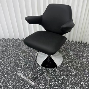 Fauteuil de Barbier Minimaliste Moderne, Chaise de Salon Hydraulique, Siège de Coiffure en Cuir avec Repose-Pieds - Product Image 3