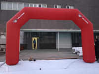 En gros Pas Cher porte de départ et d'arrivée pour marathon géant arc-en-ciel sport entrée gonflable arcs publicitaires avec ballon