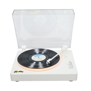 Tourne-disque <span class=keywords><strong>vinyle</strong></span> avec éclairage d'ambiance, 2 vitesses, entraînement par courroie, avec haut-parleurs stéréo intégrés pour salon - Product Image 1