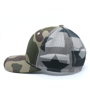 Gorra Trucker de Camuflaje de 6 Paneles Personalizada Directo de Fábrica, para Exteriores, Unisex, para las Cuatro Estaciones, en Venta - Product Image 3