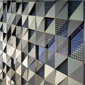 Revêtement de façade apparent en maille perforée en aluminium, personnalisable, pour mur-rideau, pour achats en ligne sur le <span class=keywords><strong>site</strong></span> Alibaba - Product Image 5
