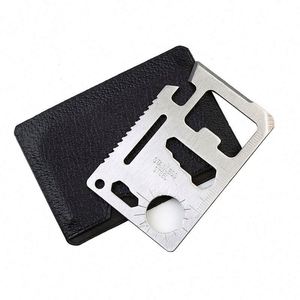Porte-cartes multifonction pour le camping en plein air, couteau de survie en acier inoxydable, outil portable de taille carte de crédit pour cadeaux promotionnels - Product Image 3
