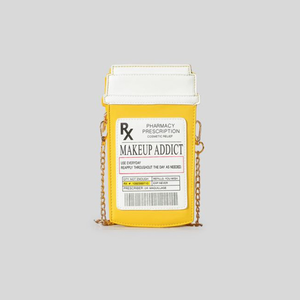 クリエイティブ新流行のメッセンジャーバッグ奇妙な医学ボトル文字Puハンドバッグ小さな携帯電話バッグコントラストチェーン - Product Image 4