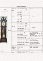 Horloge de grand-père à poser en bois avec contrôle du volume, arrêt automatique du carillon nocturne, style antique, design champêtre français, Westminster