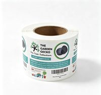 Étiquettes imprimées personnalisées imperméables à bas prix, autocollantes, pour accessoires de jardinage, étiquettes d'emballage