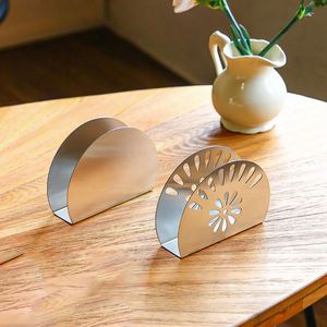 Holder Stainless Steel Napkin Round Tissue <b>Paper</b> Dispenser Free Standing for <b>Kitchen</b> Restaurant Coffee Shop - Product Image 4