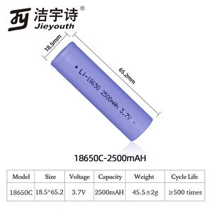 3.7 v 1200ma 1500mah 1800 אמא 2000 מה 2200 אמא אמה 2600 מה 3000mah 3200mah 3500mah layon 3.7 סוללת ליתיום 18650 - Product Image 3