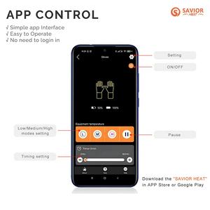 SAVIOR Nuovi Arrivi Guanti da Sci Riscaldati in Pelle 3000mAh Impermeabili con Controllo via App Bluetooth per l'Inverno - Product Image 2