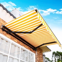 Rouleau de bâche PE rayée/unie imperméable pour usage extérieur auvent, parasol, tente