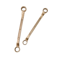 Jeu de clés à douille à double extrémité en bronze d'aluminium anti-étincelle avec anneau en cuivre anti-explosion pour la maintenance industrielle et la sécurité