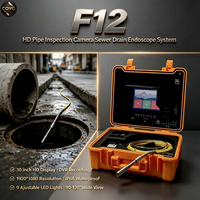 Caméra de détection de tuyaux auto-nivelante FORBEST 1920-1080 avec résolution F12, prend en charge le stockage TF USB, 110/220V pour la détection des canalisations d'évacuation
