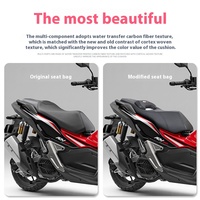 CUSTOM WORLD pour ADV 160 Siège de remplacement confortable avec support lombaire en plastique pour moto