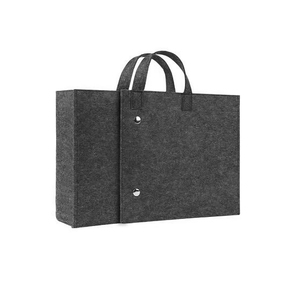 Sang Trọng Túi Xách Sinh Viên Cuốn Sách Túi Kinh Doanh Cặp Máy Tính Xách Tay Pad Túi Có Thể Gập Lại Cảm Thấy Lưu Trữ Tote Túi Cho Phụ Nữ - Product Image 3