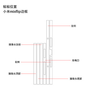 Funda para Teléfono Xiaomi Mix Flip Fold, TPU y PC, Transparente, Antihuellas, Película Protectora - Product Image 2