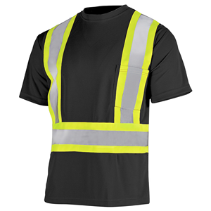 Safety Workwear High Visibility 5cm Reflective Tape Breathable Short Sleeve Quick Dry Customized Logo Construction <strong>Work</strong> Shirts - Product Image 6