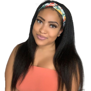 Apple Girl-<span class=keywords><strong>pelucas</strong></span> <span class=keywords><strong>de</strong></span> cabello humano peruano, <span class=keywords><strong>baratas</strong></span>, Remy, para mujeres negras, peluca sin encaje hecha a máquina, en venta, diadema recta - Product Image 1
