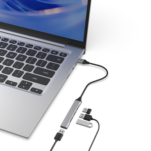 Ultra-mini 4 cổng <span class=keywords><strong>USB</strong></span> Type-C <span class=keywords><strong>HUB</strong></span> chuyển giao tốc độ cao Hợp kim nhôm <span class=keywords><strong>USB</strong></span> 3.0 giao diện trong kho - Product Image 5