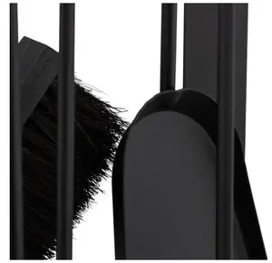 El Juego de Herramientas de <span class=keywords><strong>chimenea</strong></span> de hierro forjado de 4 piezas incluye pinzas antiguas de póquer de <span class=keywords><strong>chimenea</strong></span>, accesorios de soporte de cepillo de pala, juego negro - Product Image 6