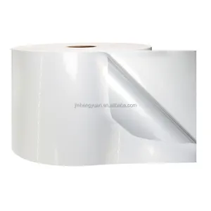 Etichetta bianca sintetica PP BOPP argento opaco metallizzato autoadesivo carta Jumbo Roll