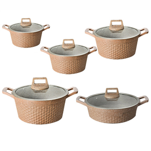 ชุดเครื่องครัวไม่ติดกระทะ10ชิ้นชุดเครื่องครัวทันสมัยขายส่ง - Product Image 1