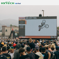 HXTECH layar LED tahan air mudah instalasi, dinding Video LED raksasa latar belakang panggung LED