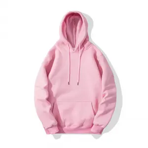 Fabricantes Distressed Sample DTG Printing Custom Unisex Pink Hoodie