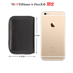 Cartera pequeña de cuero genuino para tarjetas de crédito, funda funcional compacta para tarjetas, billetera pequeña de acordeón con bloqueo RFID para mujer - Product Image 4