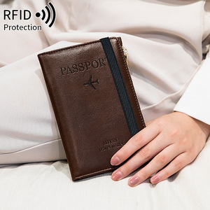 Bao Đựng Hộ Chiếu Ví Đựng Thẻ Da Chặn RFID Hộp Đựng Tài Liệu Du Lịch - Product Image 2