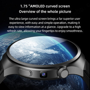 Huanlong <span class=keywords><strong>Android</strong></span> vp30 thông minh đồng hồ cho nam giới netcom 4G thẻ Đồng hồ HD AMOLED Màn hình máy ảnh Montre intelligente Smartwatch - Product Image 2