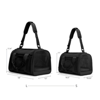 Sac de transport pliable pour animaux de compagnie, approuvé par les compagnies aériennes, petit modèle pour chiens et chats, en néoprène respirant et maille, sac de voyage pour animaux de compagnie