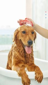 Cepillo de ducha de silicona para perros, cepillo de masaje para mascotas, cepillo de pelo corto para gatos, guante de ducha, productos de limpieza, guantes de silicona - Product Image 2