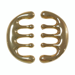 Peigne de massage facial en alliage de zinc, outil de soin du visage en cuivre et acier inoxydable de haute qualité, peigne Gua Sha - Product Image 6