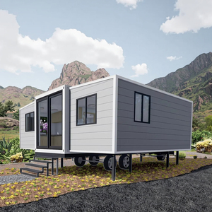 Casa de contenedores de acero galvanizado expandible prefabricada de la marca Carter, popular en el mundo para uso en villas, incluye dormitorio - Product Image 1