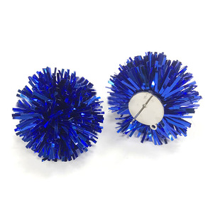 Fashion Green Purple Gold Mixed Tinsel <strong>Earrings</strong> Stainless Steel Post Tinsel Ball for DIY <strong>Earrings</strong> <strong>Top</strong> Mardi Gras Holiday - Product Image 3