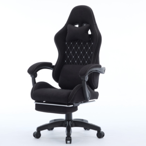 Venta al por mayor muebles para el hogar ergonómico reclinable Escritorio <span class=keywords><strong>de</strong></span> carreras PC <span class=keywords><strong>Silla</strong></span> <span class=keywords><strong>de</strong></span> ordenador <span class=keywords><strong>de</strong></span> <span class=keywords><strong>tela</strong></span> negra <span class=keywords><strong>silla</strong></span> <span class=keywords><strong>de</strong></span> oficina para juegos - Product Image 6