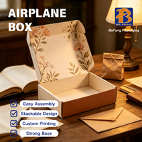 Boîte en carton ondulé pour avion, super résistante, imperméable, taille personnalisée, doublure en mousse, impression de logo personnalisée, 30x20x15, marchandises légères