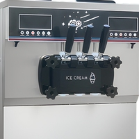Moseener Commerciële RVS Energy Star Gecertificeerde Soft Serve IJsmachine met Fruit & Melk Opties