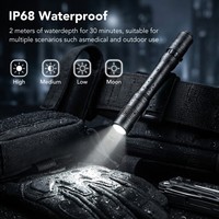 Groothandel 650LM USB oplaadbare LED-penlamp IP68 waterdicht verstelbare straal diagnostische zaklamp artsen verpleging beveiliging