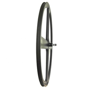 Ruota per pista per bicicletta a <span class=keywords><strong>4</strong></span> razze 700C ruota per pista posteriore in carbonio Fixie a velocità singola copertoncino 23MM - Product Image 3