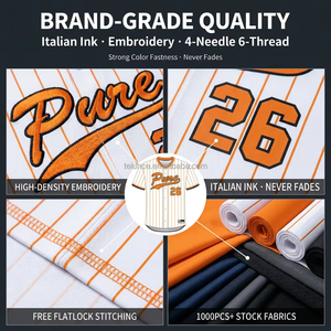 Celana Jersey Baseball Custom Grosir Murni Sublimasi Pria Kancing Depan Bernapas Seragam Baseball Pakaian Olahraga Tim OEM ODM - Product Image 6