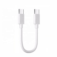 Câble Cantell 20 cm 20 W PD à charge rapide 3 A 0,3 m Type-C vers Type-C pour S23, batterie externe, téléphone, ordinateur et imprimante
