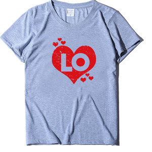 Día de San Valentín personalizado Camiseta de algodón para el amante de la venta al por mayor de alta calidad Casual romántico pareja ropa - Product Image 5