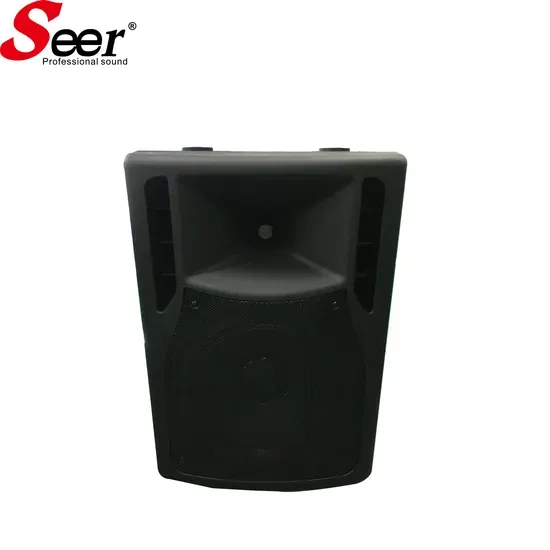 High-End PA-12II 2.0 Channel Wood Passive PA Speakers LCD Screen Button Control Professional Performance Audio for Commercial
