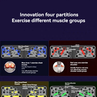 Tabla de Flexiones Plegable Portátil para Uso Doméstico, Tabla de Flexiones para Entrenamiento de Pecho y Abdominales, Equipo de Fitness Compacto