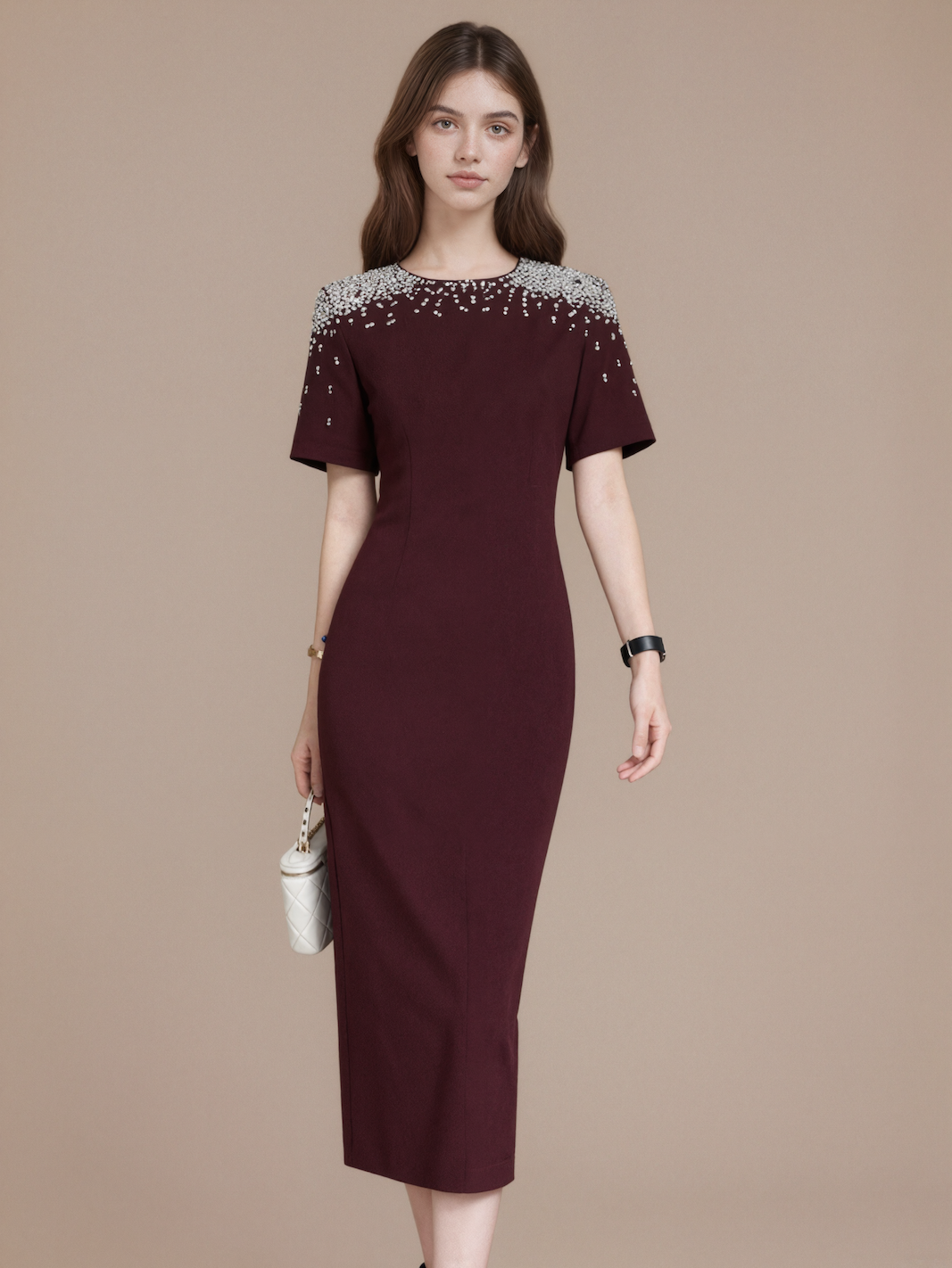 green emerald velvet dress Cut-Out Long A-Line Prom Dress with Twist Front Hunter Green / 8 main image 1
