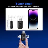 Adaptateur USB sans fil CarPlay Android Auto BT 5.4 WiFi double bande 5.8G USB-A Type-C compact