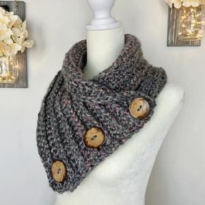 Écharpe en <span class=keywords><strong>tricot</strong></span> épais et doux pour <span class=keywords><strong>femme</strong></span>, nouveau design 2026, écharpe infinie tendance, cache-cou d'hiver pour les accessoires par temps froid - Product Image 1