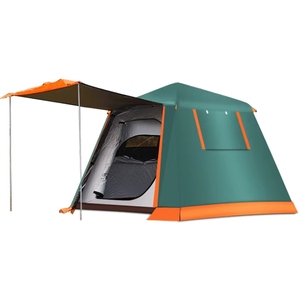 Premium Hava Koşullarına Dayanıklı Açık Hava Oxford Kumaş Su Geçirmez Aile Çadırı, Güçlü Yağmur Koruması için Güneşlik Uzantılı - Product Image 4