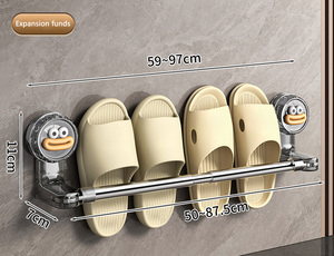 <span class=keywords><strong>Porte</strong></span>-pantoufles <span class=keywords><strong>de</strong></span> salle <span class=keywords><strong>de</strong></span> bain télescopique sans trou <span class=keywords><strong>Porte</strong></span> <span class=keywords><strong>de</strong></span> toilette en plastique murale Dispositif <span class=keywords><strong>de</strong></span> rangement <span class=keywords><strong>de</strong></span> pantoufles - Product Image 3